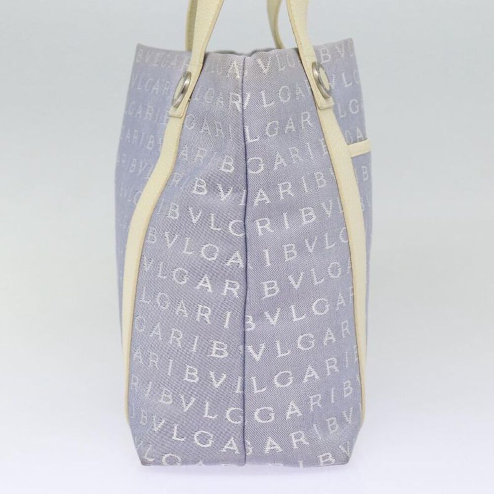 Bulgari Sophia Blue Canvas Tote Bag (Pre-Owned) - Picture 4 of 16